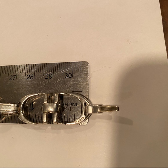 Sterling Silver Equestrian Stirrup Bracelet - Picture 4 of 4